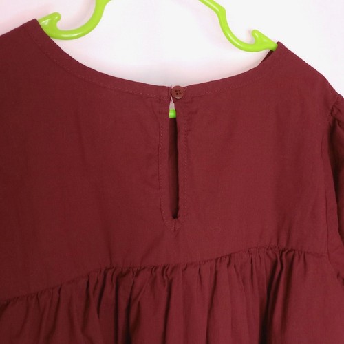 Cat & Jack Girl's Bell Sleeve Eyelet Lace Oversized Lined Cotton Blouse Top Med - Picture 5 of 8