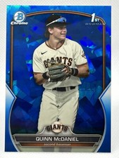 2023 Bowman Draft Sapphire Quinn McDaniel 1st Bowman Giants Prospect