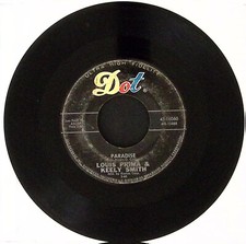 LOUIS PRIMA & KEELY SMITH WHEN MY BABY SMILES AT ME/PARADISE VINYL 45 48-28