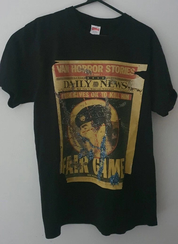 FW16 Supreme Armaturenbrett Schnee T Shirt Größe L T Shirt Saddam Hussain Daily