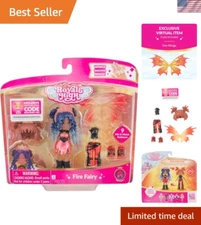 Series 1 Fire Fairy Doll - 3-Inch with 9 Accessories & Imaginative Play Features
