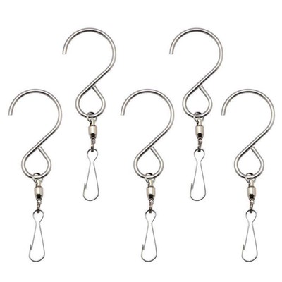 10pcs Swivel Hooks Clips Hanger For Hanging Wind Chimes Crystal