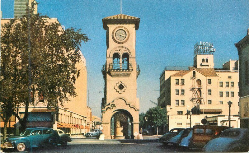 California Bakersfield Clock Tower #304 United Security Postcard