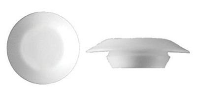 Amz Clips And Fasteners 50 1/2'' White Plastic Flush Type Hole Plugs 7/8''