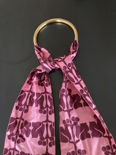 MARNI Halskette Schal Seide Rosa Gold Accessoire Damen Woman neu unbenutzt - Bild 2 von 5