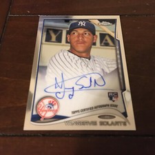 2014 TOPPS CHROME RC AUTOGRAPH YANGERVIS SOLARTE NEW YORK YANKEES  #126