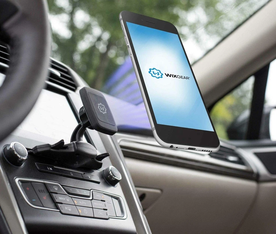 CD Slot Car Magnetic Cell Phone Holder Universal Mount Cradle iPhone Tablet Vent - Image 2 of 4