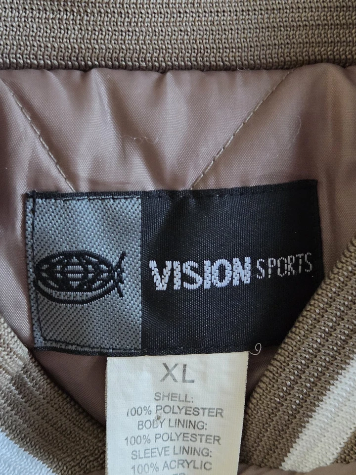 Los Angeles LA Dodgers Vintage Puffer Bomber Jacket Women's XL By Vision Sports - Image 4 of 4