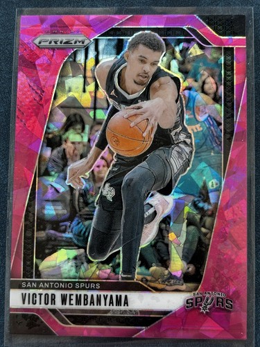 2024-25 Panini Prizm Victor Wembanyama #172 Pink Ice Prizm San Antonio Spurs