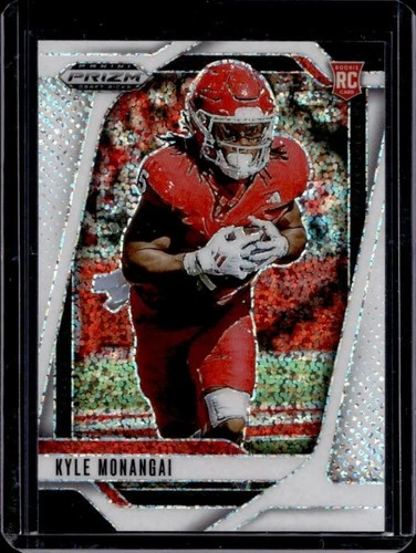 2025 Panini Prizm Draft Picks Football White Sparkle Kyle Monangai #108