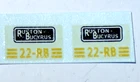 Both side decals for Matchbox Lesney M4 Ruston Bucyrus Power Shovel Major Pack