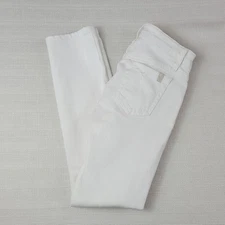 Joe's Jeans womens Janel white denim straight leg pants 25