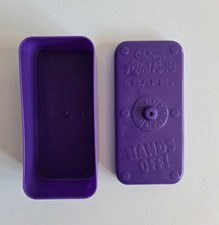 Vintage Cadbury's Mini Rolls Cake Safe Hands Off!  Lunchbox Storage  Purple