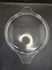 PYREX 474-C Vintage Clear Glass LID ONLY Round Replacement 474 C Handle Tabs