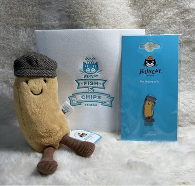 Jellycat x Selfridges Exclusive Amuseables Charlie Chip + pin