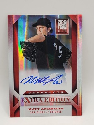 2013 Panini Elite Extra Edition - Matt Andriese #189 /771 (AU, RC)