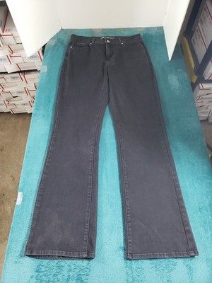 Levis 512 Jeans Size 12 Long Womens Black Denim Pants Mid Rise Slimming Bootcut