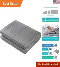 Modern 60"x80" Weighted Blanket 20lbs - Comforting Sleep Solution in Dark Grey