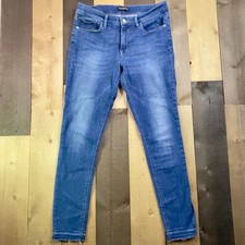 Express Women's SIZE 10 Mid Rise Dark Wash Legging Jeans