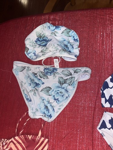 Girls BATHING SUIT BIKINI LOT OF 13 Suits Size 10-12 XS - Picture 14 of 24