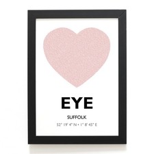 A4 PRINT - Eye, Suffolk - Word Heart Design - TM1473