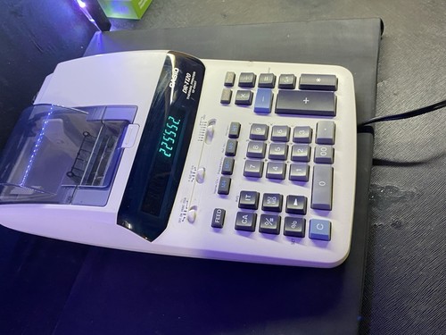 Casio DR-T120 Thermal Printer 12 Digit Calculator DR T120 Adding Machine Nice - Picture 4 of 5