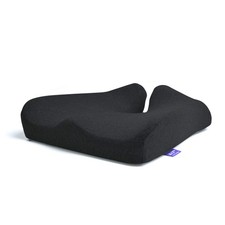 Pressure Relief Seat Cushion Extra-Dense Memory Foam for Office Home Chair Black
