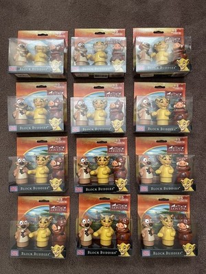 Vintage Mega Blocks Buddies Set, Disney König der Löwen Simba, Timon & Pumbaa