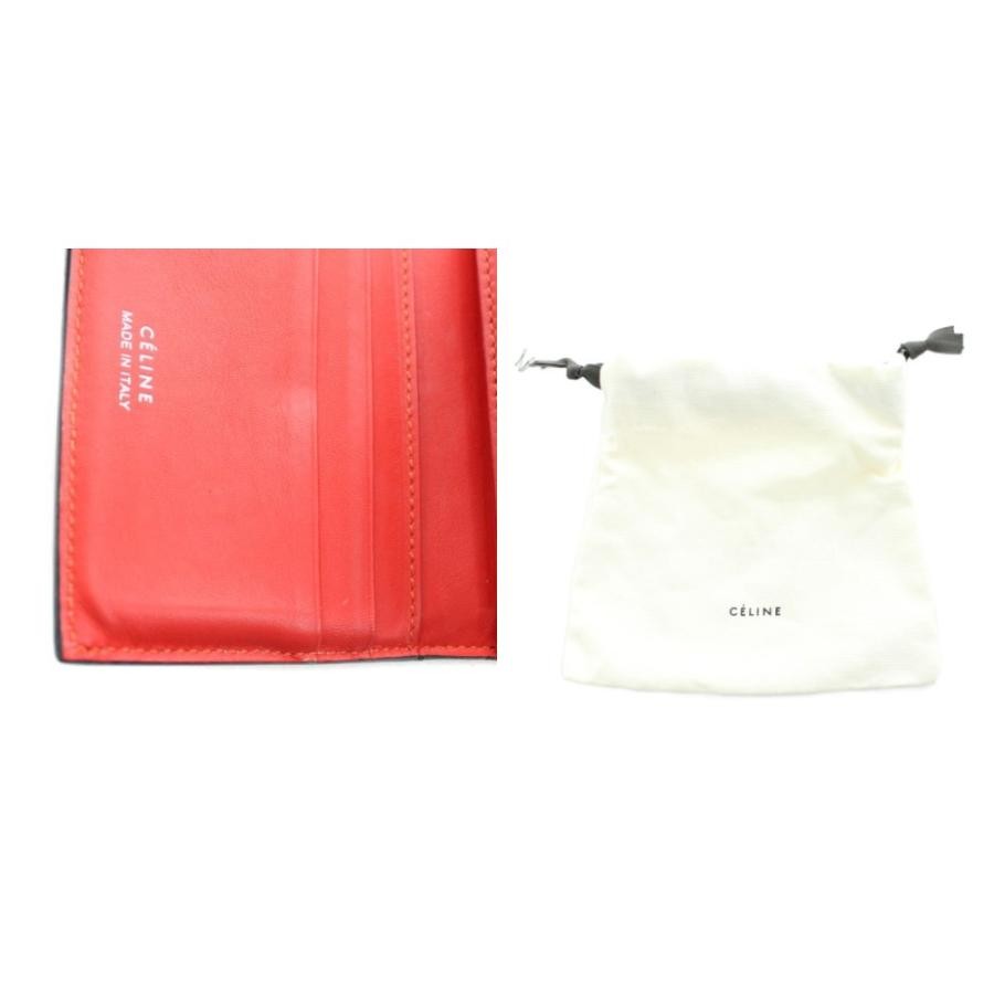 CELINE Small Folded Multi-Function Wallet Leather… - image 9