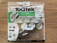 10Gtek 2-Pack Internal Mini SAS to Mini SAS Cable, SFF-8643 to SFF-8643, 0.5m