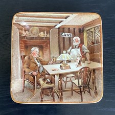 Vintage Newhall pub ashtray 'Great Stuff This BASS' small ceramic dish - 10cm