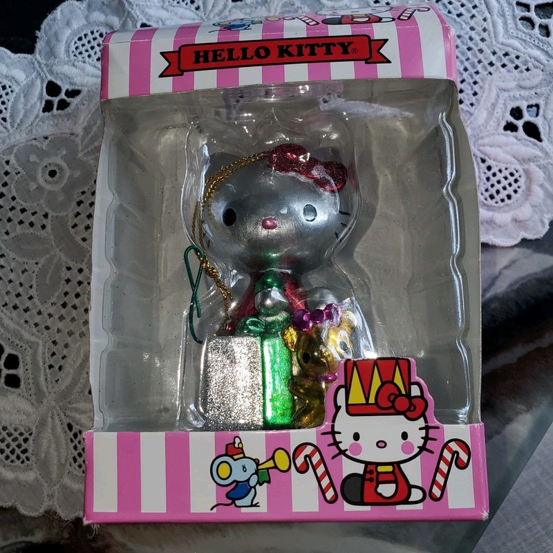 Hello Kitty Ornament, by Sanrio, with Box, vintage, 1995