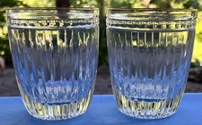 Set of 2 Waterford Marquis Crystal Hanover Gold Double Old Fashion DOF Tumblers