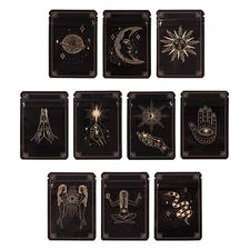 100pcs Resealable Zip Lock Mylar Bags, 7X10cm Smell Proof 1g Flower Storage Bag