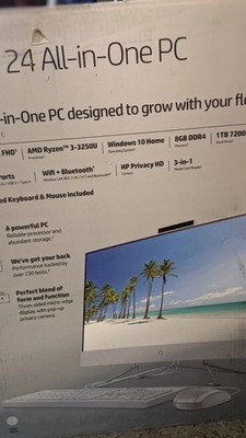 NeW All-in-One HP Pavilion 24DD0017C 23.8'' (512GB SSD+ 1TB HDD,Intel-10700T