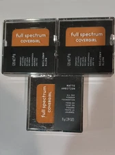 (3) Cover Girl FULL SPECTRUM Matte Ambition Pressed Powder CHOOSE SHADE Sealed