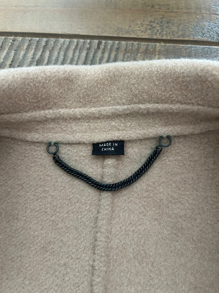 Abrigo de lana para mujer All Saints - Tostado - Talla pequeña - Algunas marcas como se muestra en las imágenes Foto 4 de 4