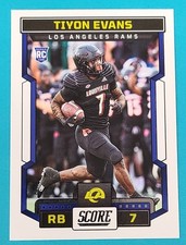 2023 Score RC #336 Tiyon Evans Los Angeles Rams FOOTBALL Card Y7