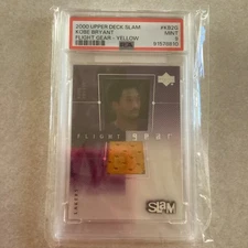 2000-01 Upper Deck Slam UD Flight Gear Kobe Bryant #KB2-G HOF GAME USED P S A 9 