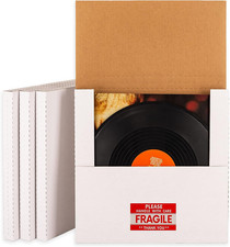 12" LP Album Mailers, 12.8X12.8X1 Inch Vinyl Record Shipping Box