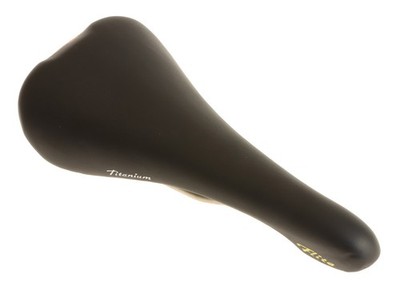 Selle Italia Flite Saddle Titanium Rail Black Leather 1990 NIB NOS