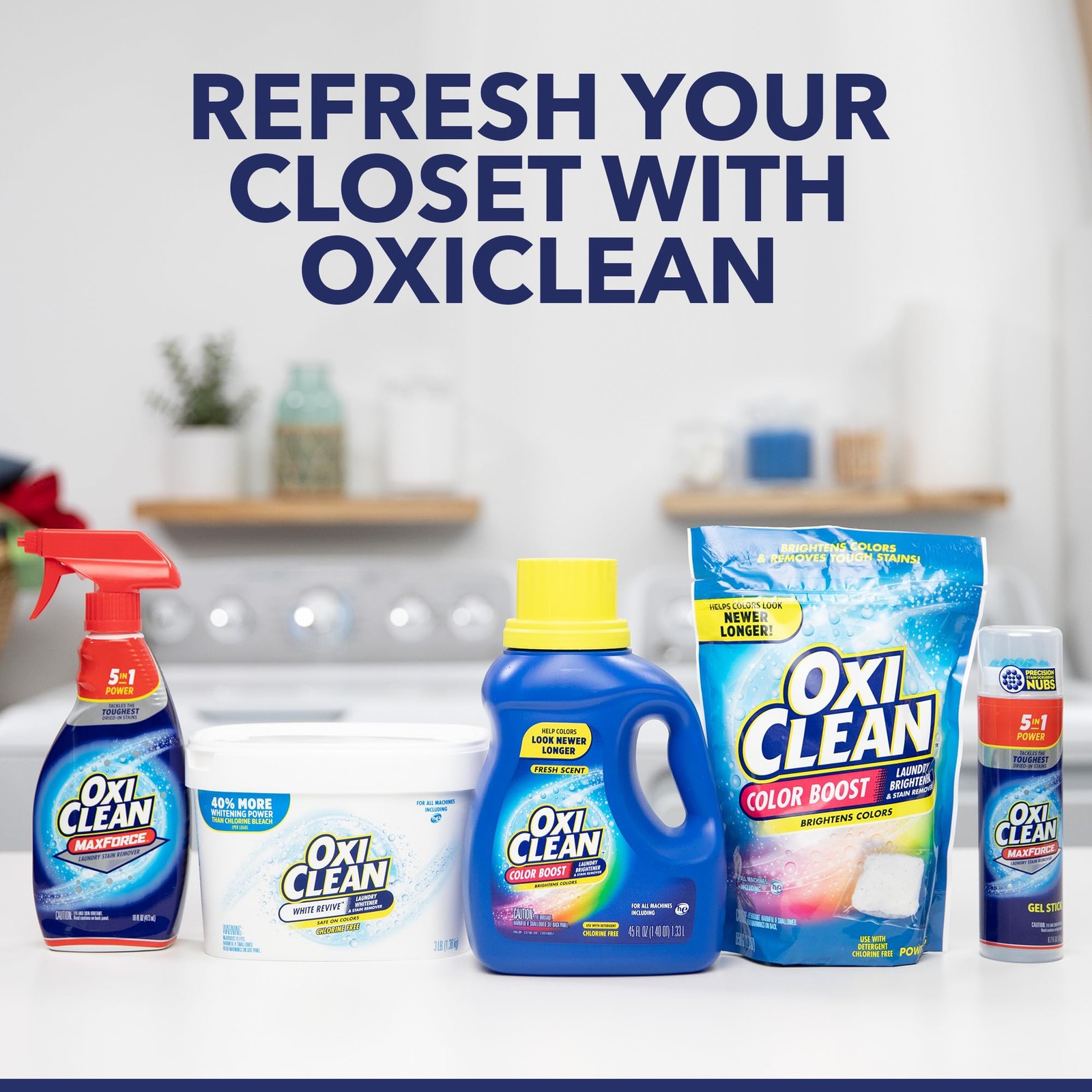 OxiClean Color Boost Laundry Brightener and Stain Remover Liquid Fresh Scen
