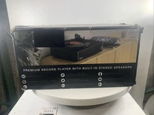 Victrola Premiere V1 Sound Bar Turntable Record Player with Built-In Speakers