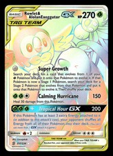 Rowlet & Alolan Exeggutor GX (Secret) SM - Unified Minds 237/236 NM Pokémon TCG