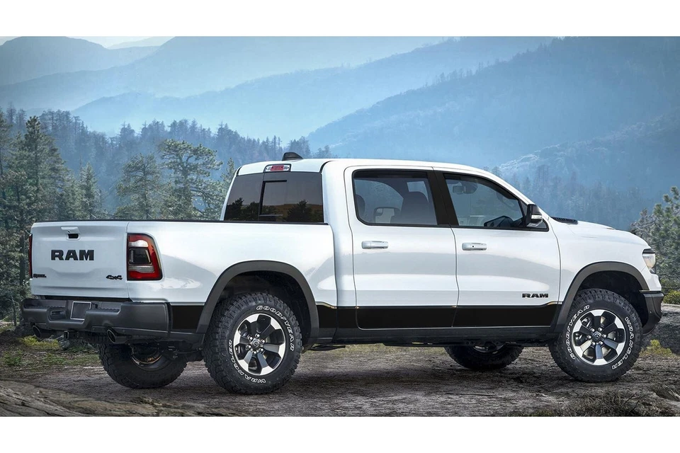 For Ram 1500 2019-2024 Putco 9751321BP Black Platinum Rocker Panel Covers Foto 2 de 2