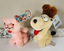 Garfield Vintage Plush Stuffed Animal Toys 1983 7  Odie  1984 6  Arlene