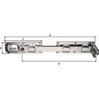 DoppeltorüBerwurf L/R Verwendbar 430X70X180X333Mm Loch-Ø5Mm 12 GAH