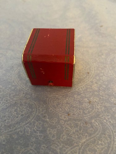 USED - vintage Red ring box. Marked Japan
