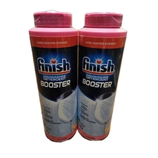 Finish Hard Water Booster Powder 14 Ounces Hard Water Lemon Sparkle Lot of 2