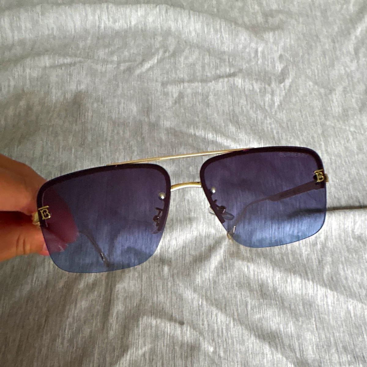 Burberry B 3102 1283/8G Cat Eye Gradient Sunglasses Brown w Case Italy Burberry Rimless Sunglasses for Women for sale | eBay main image 3